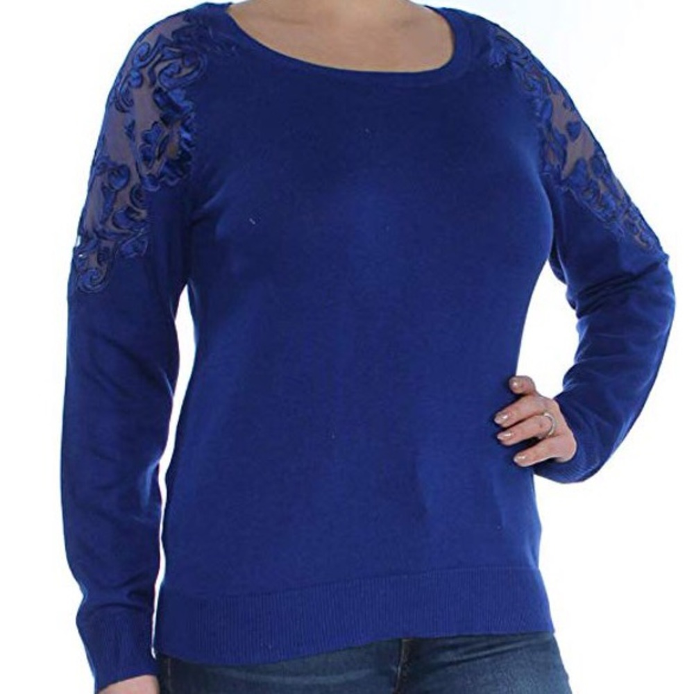 Blue INC International Concepts Shirt Sweater